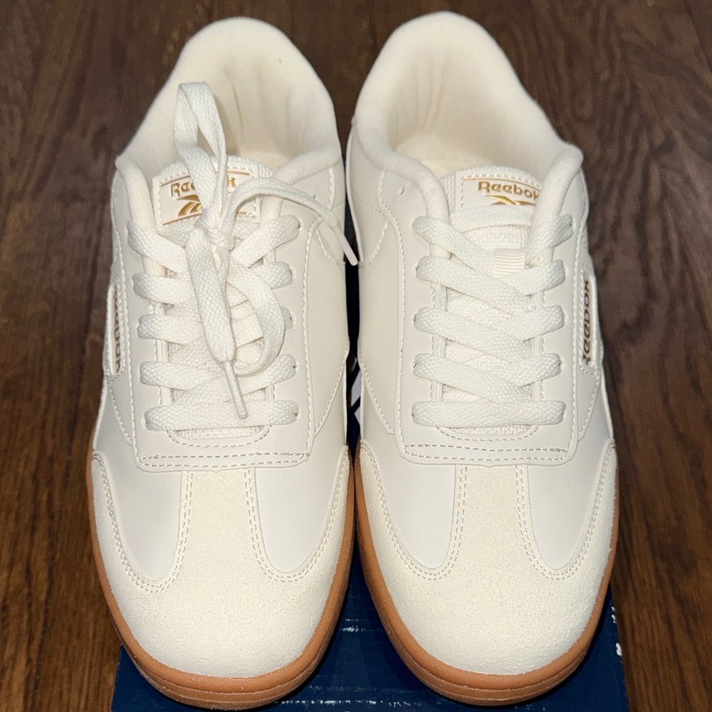 Reebok Cream and Brown Sneakers - Picture 2 of 5
